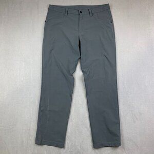 Lululemon Mens 36 (Fits 35) Gray Chino Commission Pant Classic Warpstreme 35x30